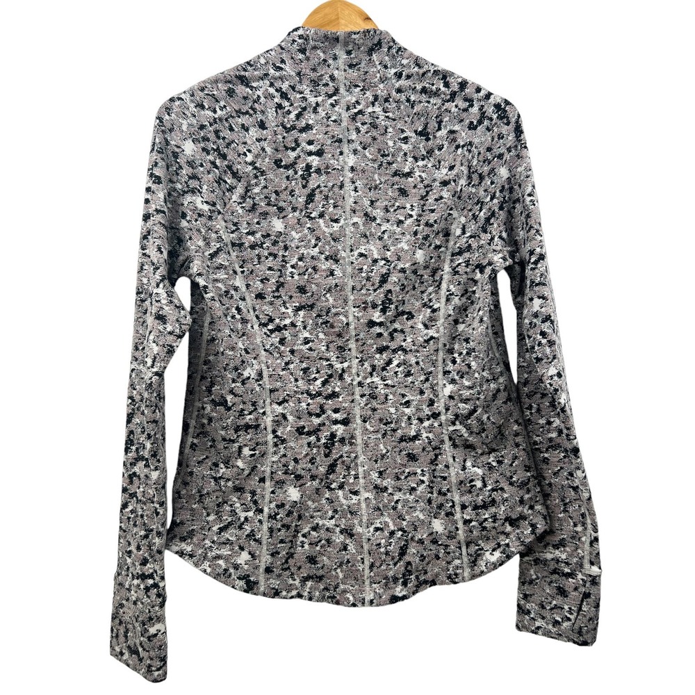 Athleta Salutation Full Zip Jacket Gray Print Wom… - image 2